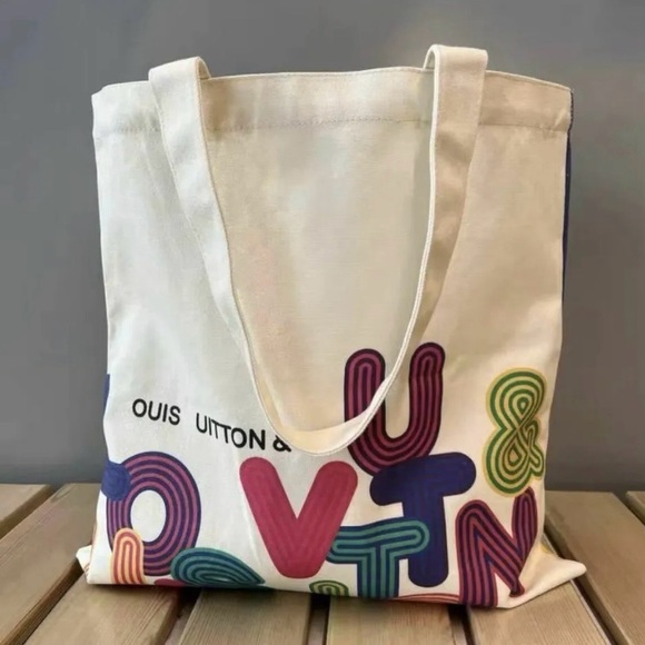 Louis Vuitton Colorful Canvas Tote Bag - Picture 4 of 15